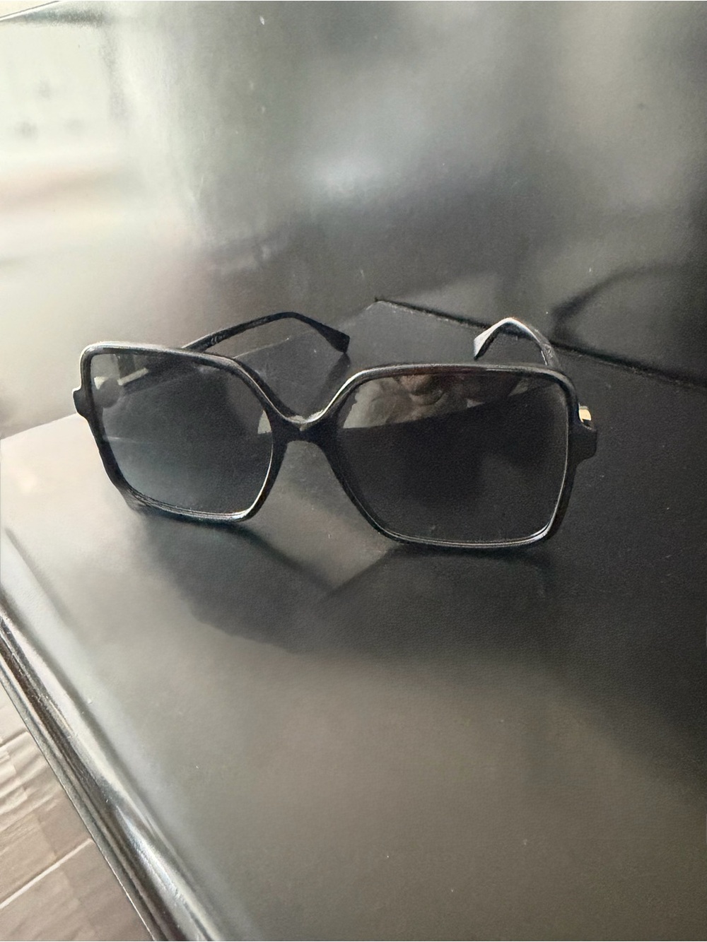 Fendi Black Oversized Women's Sunglasses - Classic Shield Style